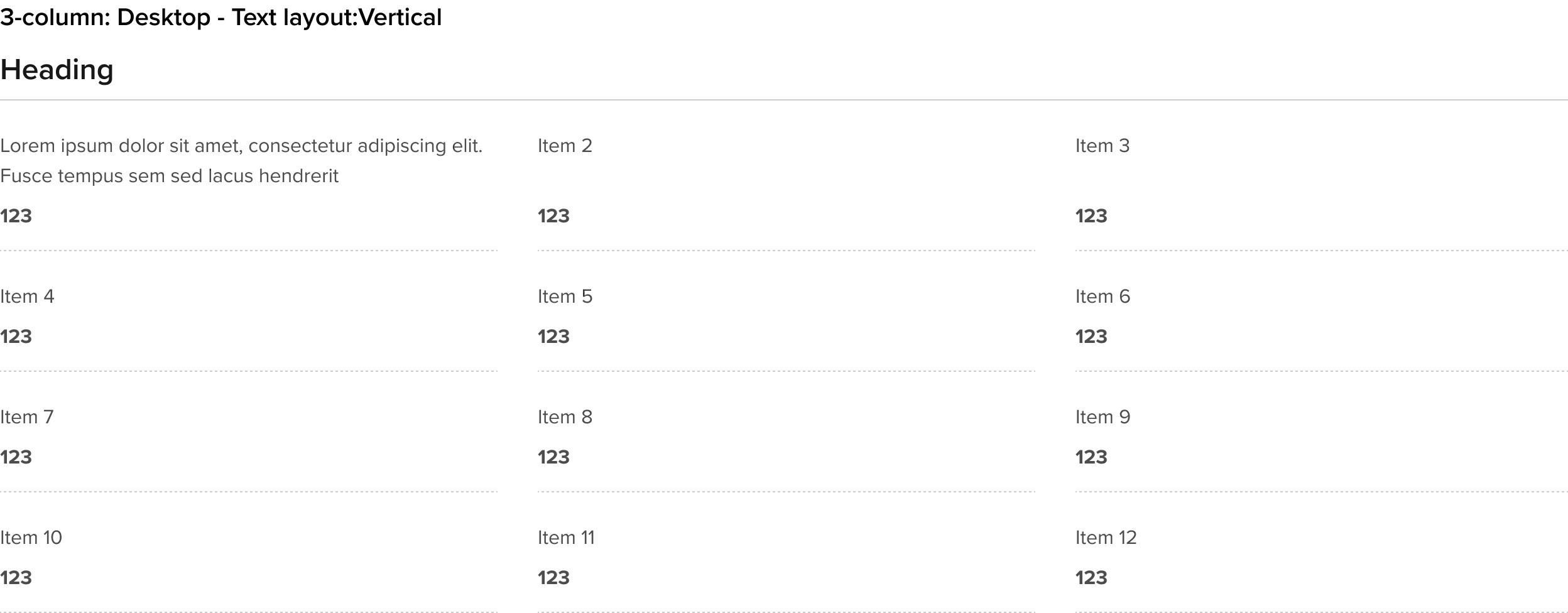 3-column: Desktop - Text layout:Vertical